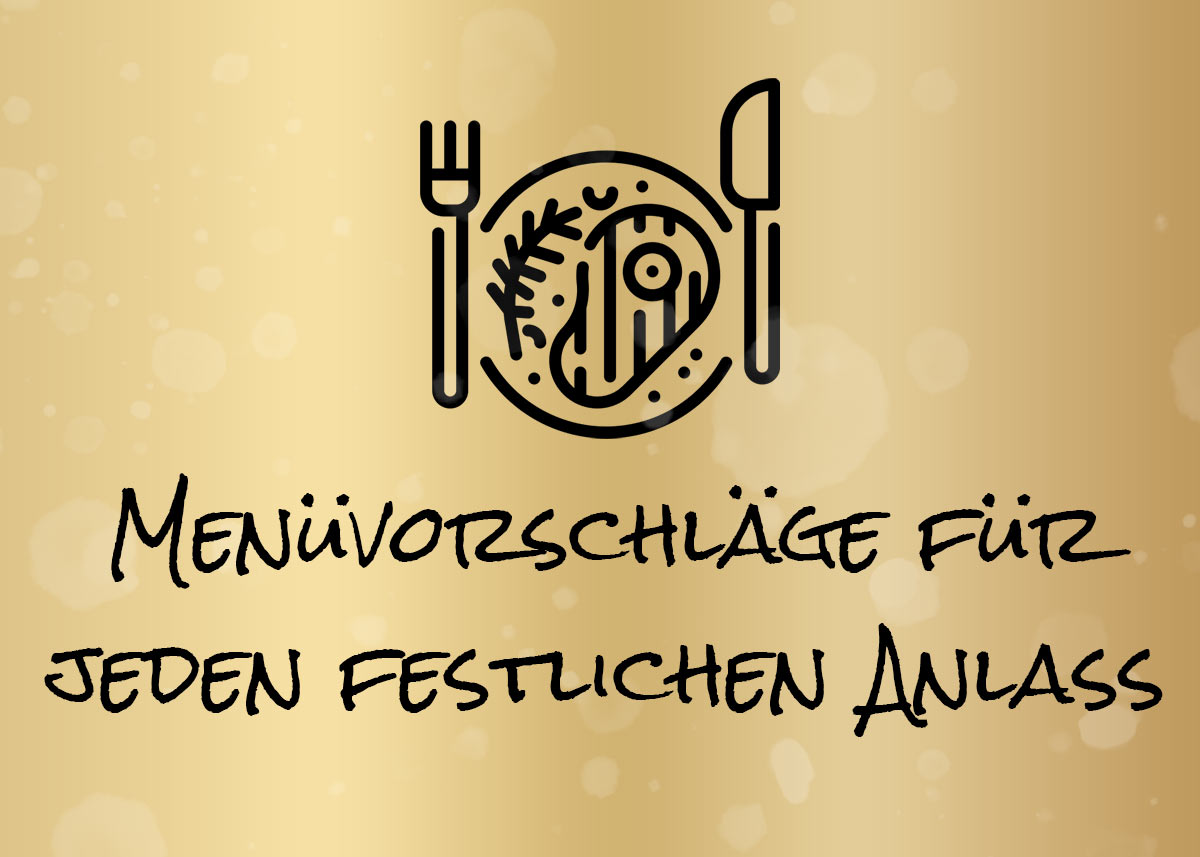 Teaser festliche Menüs für Gruppen - Golsch